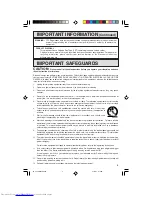 Preview for 3 page of Sharp 36R-S60 Operation Manual