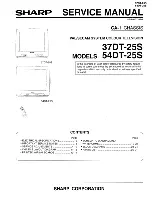 Preview for 1 page of Sharp 37DT-25S Service Manual