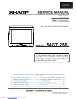 Sharp 54GT-25S Service Manual preview