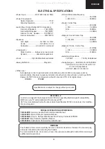 Preview for 3 page of Sharp 72GF-66E Service Manual