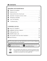 Preview for 3 page of Sharp AE-X09MCJ Operation Manual