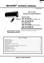 Sharp AE-X10CR Service Manual preview