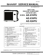 Sharp AE-X15PU Service Manual preview