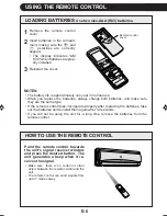 Preview for 8 page of Sharp AE-X26FR-N Operation Manual