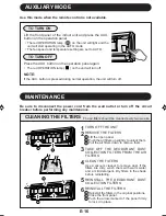 Preview for 18 page of Sharp AE-X26FR-N Operation Manual