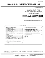 Sharp AE-X3M18JR Service Manual preview