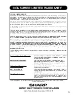 Preview for 3 page of Sharp AF-R50CX Installation And Operation Manual