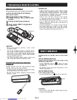 Preview for 16 page of Sharp AH-AP18KSY Operation Manual