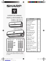Preview for 1 page of Sharp AH-L10 Operation Manual