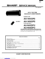 Preview for 1 page of Sharp AH-N45DP2 Service Manual