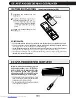 Preview for 120 page of Sharp AH-X08BE Operation Manual