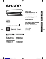 Preview for 1 page of Sharp AH-X18UED Operation Manual