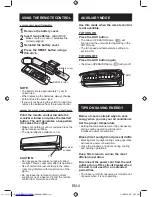 Preview for 6 page of Sharp AH-X18UED Operation Manual