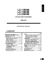 Preview for 2 page of Sharp Aquos LC-13B4M Operation Manual