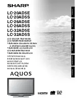 Sharp Aquos LC-20AD5E Operation Manual preview