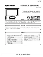 Sharp AQUOS LC-37HV4M Service Manual preview