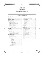 Preview for 2 page of Sharp Aquos LC-45G1X Operation Manual