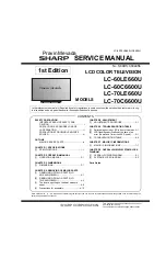 Preview for 1 page of Sharp Aquos LC-60C6600U Service Manual