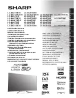 Sharp Aquos LC-60LE751K Operation Manual preview