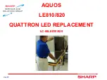 Sharp AQUOS LC-60LE810 Replacement Instructions Manual preview