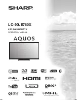 Sharp Aquos LC-90LE760X Operation Manual preview