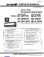 Preview for 1 page of Sharp AY-XP12FR Service Manual