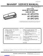 Preview for 1 page of Sharp AY-XPC07PU Service Manual