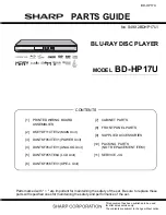 Preview for 51 page of Sharp BD-HP17U - AQUOS 1080p Blu-ray DiscTM Player Service Manual