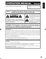 Preview for 3 page of Sharp BD-HP21 Operation Manual