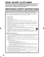 Preview for 6 page of Sharp BD-HP21 Operation Manual