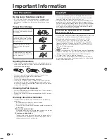 Preview for 12 page of Sharp BD-HP21U - AQUOS Blu-Ray Disc Player Operation Manual