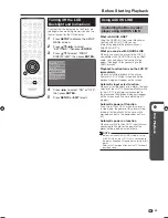 Preview for 25 page of Sharp BD-HP21U - AQUOS Blu-Ray Disc Player Operation Manual