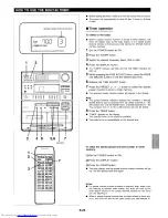 Preview for 31 page of Sharp CD-C700X Operation Manual