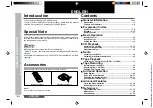 Preview for 2 page of Sharp CD-DD4500 Operation Manual