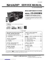 Sharp CD-DK890N Service Manual preview