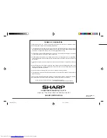 Preview for 32 page of Sharp CD-DP900E Operation Manual