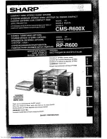 Sharp CMS-R600X Operation Manual preview