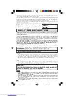 Preview for 2 page of Sharp CR13M10 Operation Manual