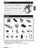 Preview for 9 page of Sharp CV10CTXB Installation And Operation Manual