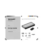 Sharp DV-SL1000W Operation Manual preview