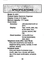 Preview for 57 page of Sharp EL-6051 Operation Manual