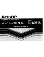 Preview for 1 page of Sharp EL-6061A Operation Manual