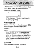 Preview for 46 page of Sharp EL-6091 Operation Manual