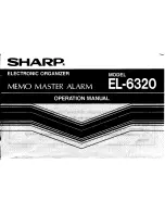 Sharp EL-6320 Operation Manual preview