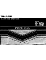 Preview for 1 page of Sharp EL-6360 Operation Manual