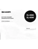 Preview for 1 page of Sharp EL-6560 Operation Manual