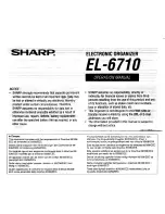 Sharp EL-6710 Operation Manual preview