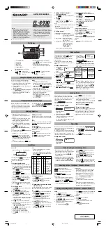 Sharp EL-6930 Operation Manual preview