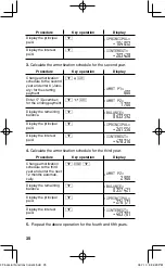 Preview for 36 page of Sharp EL 738C - 10-Digit Financial Calculator Operation Manual