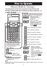 Preview for 4 page of Sharp EL-W516T Operation Manual